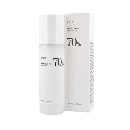 لوسیون آبرسان و تسکین دهنده آنوا 70% ANUA Heartleaf Daily Relief Lotion