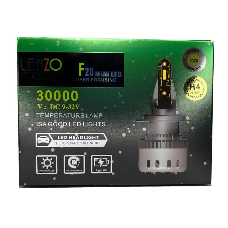 هدلایت LENZO مدل F20 پایه H4 — تصویر ۲