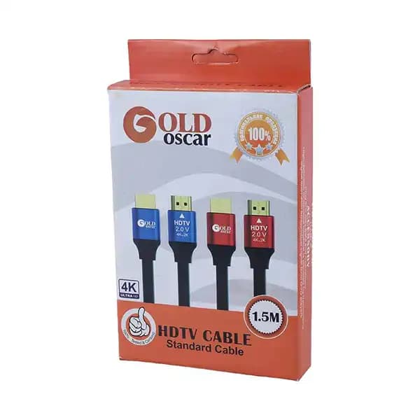کابل HDMI 2.0 برند GOLD Oscar یک و نیم متری با پشتیبانی از Ultra HD 4K — تصویر ۶
