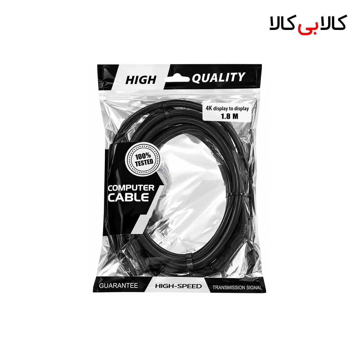 کابل DisplayPort (دیسپلی پورت) 4K اصلی طول 1.8 متر — تصویر ۲