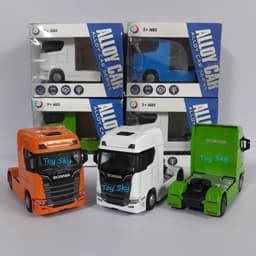 اسباب بازی – ماکت کامیون – کشنده اسکانیا 770 اس – Scania 770 S – فلزی – عقبکش، موزیکال، چراغدار – دارای جعبه — تصویر ۲