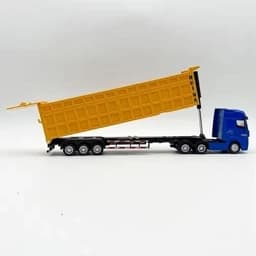 ماکت فلزی کامیون تریلی کمپرس هوینا مدل Trailer Truck برند آیتم 1731 اسباب بازی ماشین فلزی کلکسیونی دکور — تصویر ۴