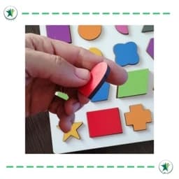 بازی پازل اشکال هندسی چوبی (کاردرمانی ذهنی) — تصویر ۳