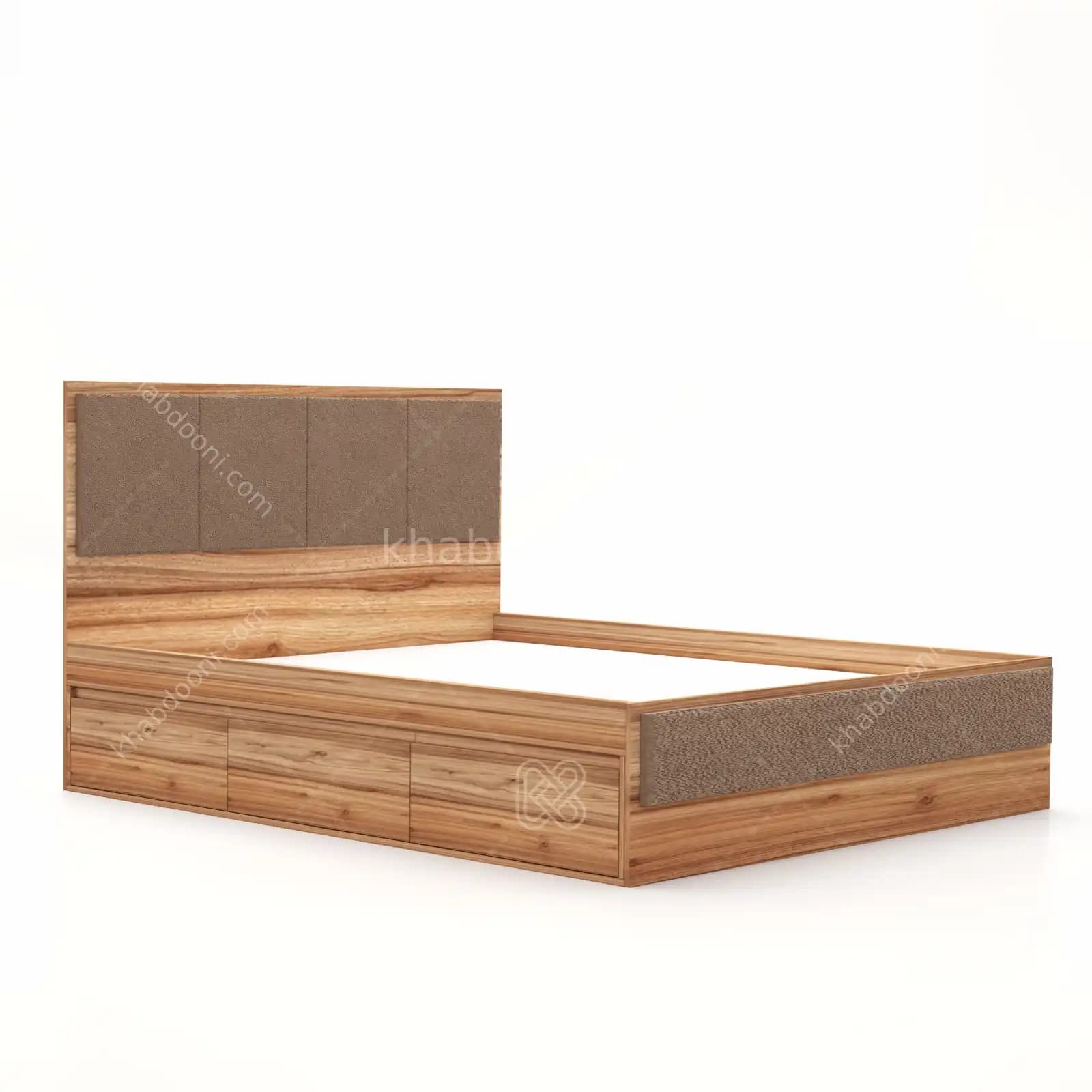 تخت خواب دو نفره یگانه سه کشو — تصویر ۱۲
