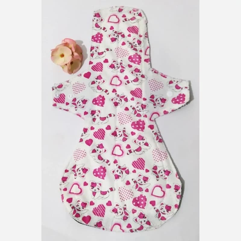 پد قاعدگی حوله ای زیروهارم سایز 6 (شبانه طول 42 cm)