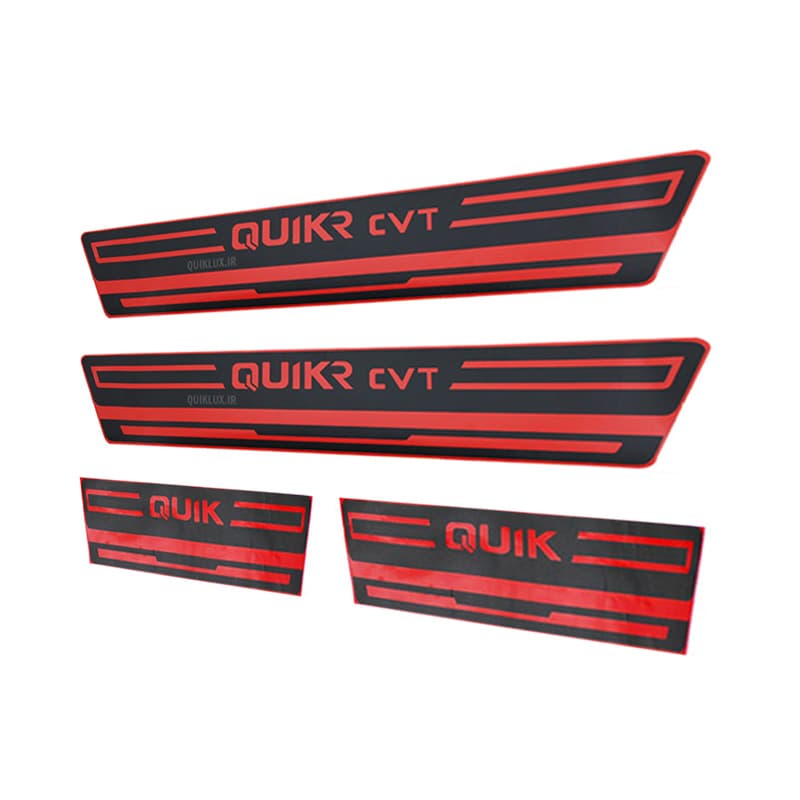 برچسب پارکابی طرح چرمی QUIK_R CVT قرمز — تصویر ۳