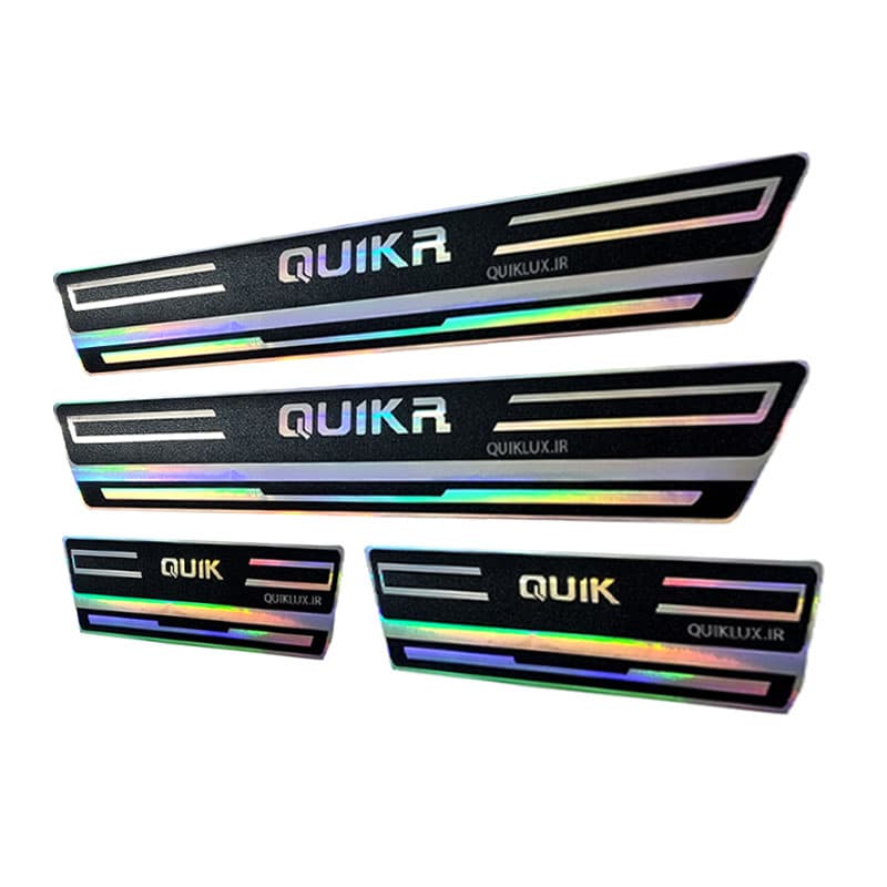 برچسب پارکابی طرح چرمی هفت رنگ کروم Quik R — تصویر ۳