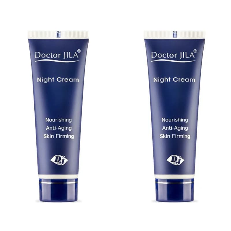 کرم ضد چروک شب دکتر ژیلا مدل Lightening And Nourishing حجم 50 میلی لیتر بسته 2 عددی