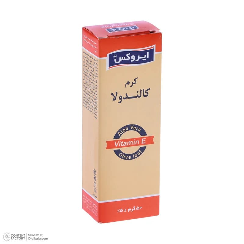 کرم مرطوب کننده دست و صورت ایروکس مدل Calendoola مناسب برای انواع پوست وزن 50 گرم — تصویر ۳