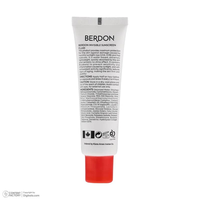 فلوئید ضد آفتاب بدون رنگ صورت بردون spf50 مدل Broad Spectrum محافظ UVA،UVB مناسب پوست‌های چرب و آکنه‌دار حجم 50 میلی لیتر — تصویر ۶