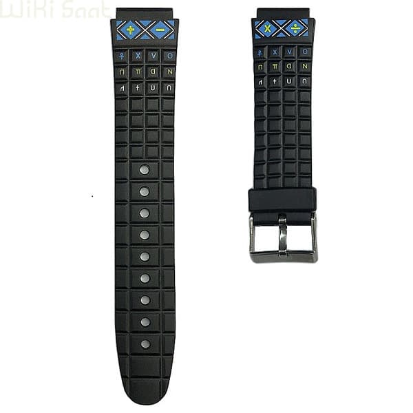 بند ساعت رابر مدل Casio Calculator