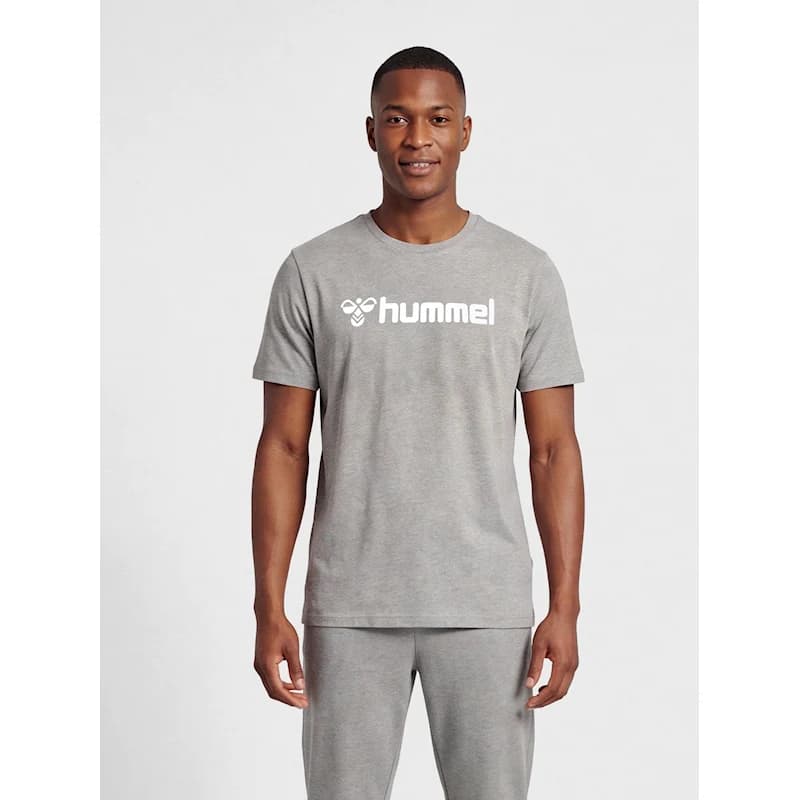تیشرت طوسی مردانه سایز M برند HUMMEL کد 205582 — تصویر ۴