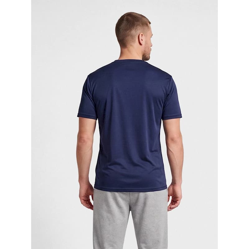 تیشرت سورمه ای مردانه سایز L و XL برند HUMMEL کد 205582 — تصویر ۵