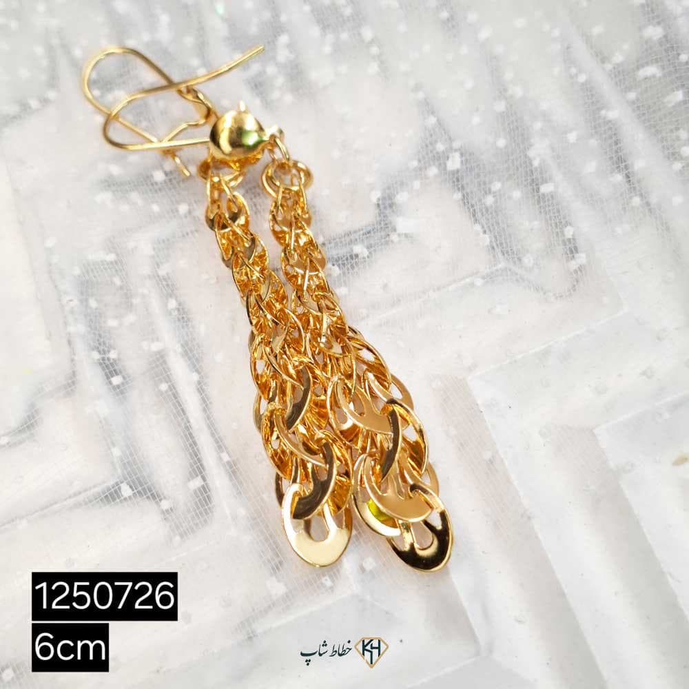 گوشواره CityGold پولکی لیزری بیروتی طرح3 (6جفتی) — تصویر ۳