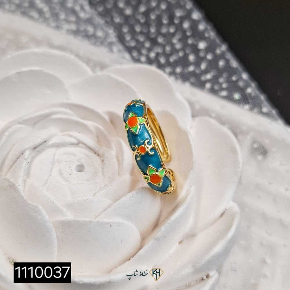 حلقه/انگشتر میناکاری رنگی میکس1 (12عددی) — تصویر ۶