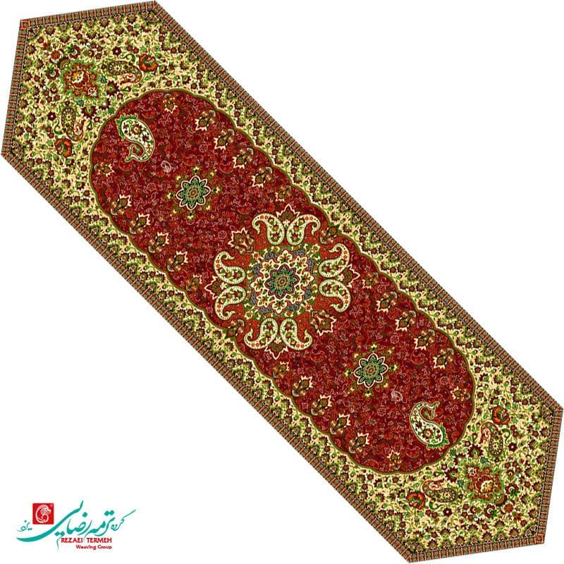 رومیزی ناهار خوری ترمه طرح سپهر — تصویر ۳