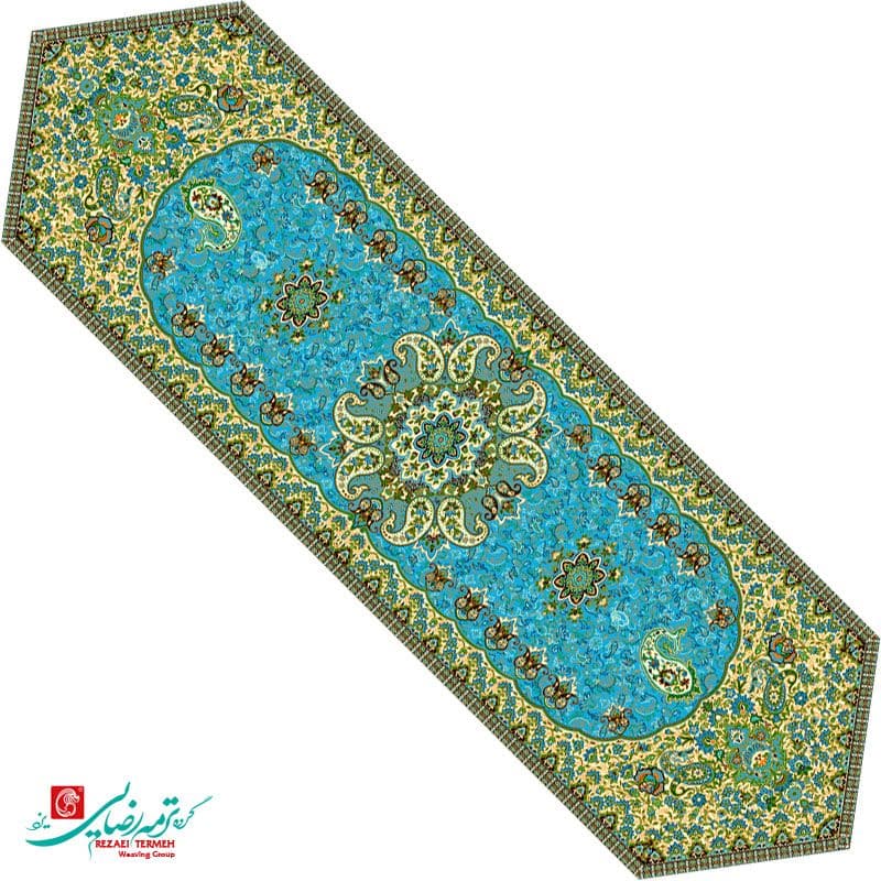 رومیزی ناهار خوری ترمه طرح سپهر — تصویر ۲