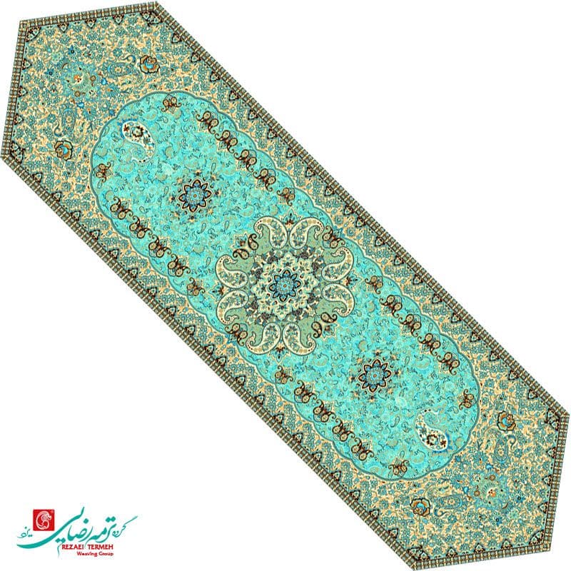 رومیزی ناهار خوری ترمه طرح سپهر — تصویر ۷