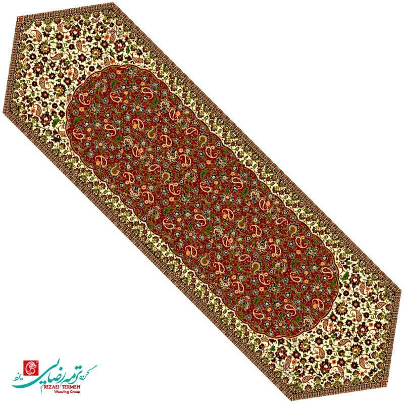 رومیزی نهار خوری ترمه طرح مهتاب — تصویر ۳