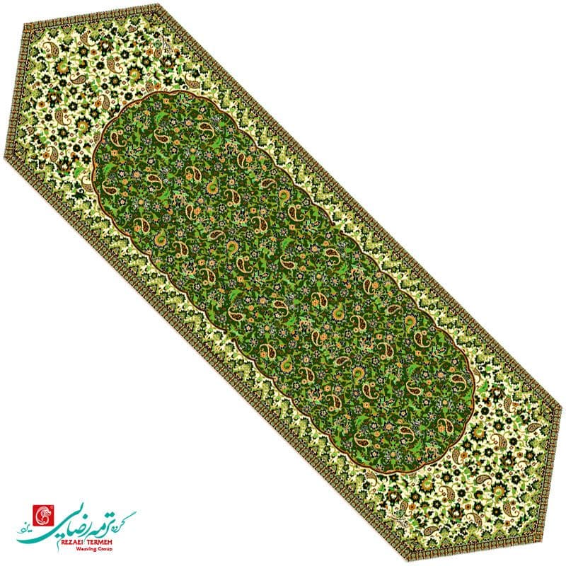 رومیزی نهار خوری ترمه طرح مهتاب — تصویر ۸