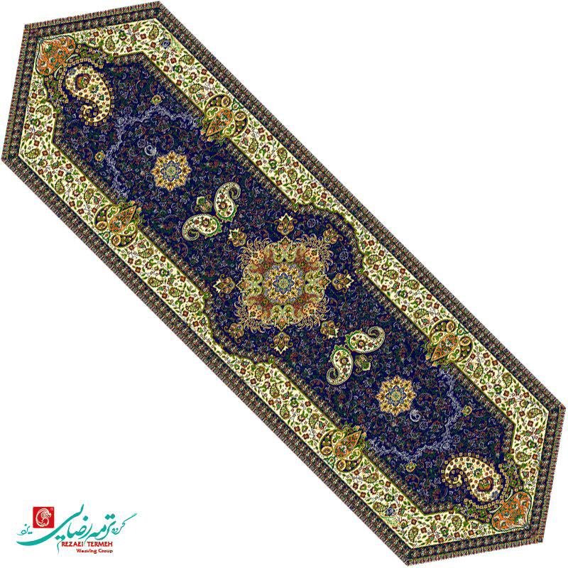 رومیزی ناهار خوری ترمه طرح هامون — تصویر ۶