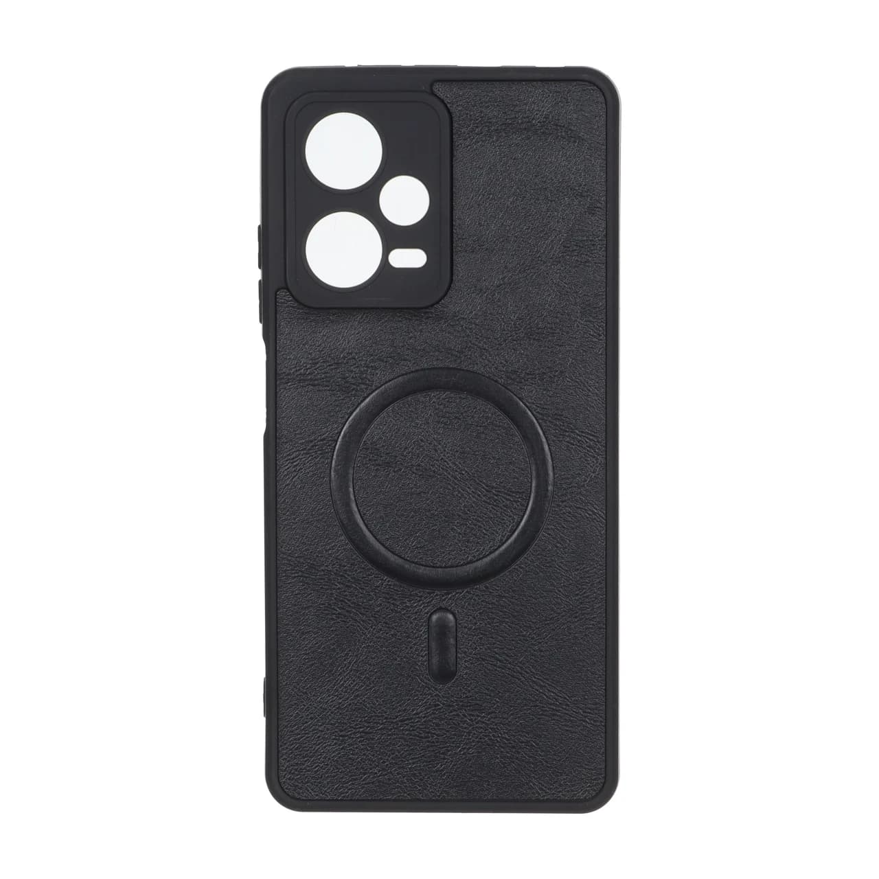 قاب چرمی طرح مگ سیف محافظ لنزدار Xiaomi Redmi Note 12 Pro 5G