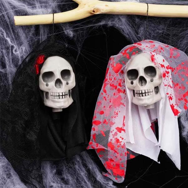 آویز عروسک جمجمه اسکلت عروس موزیکال