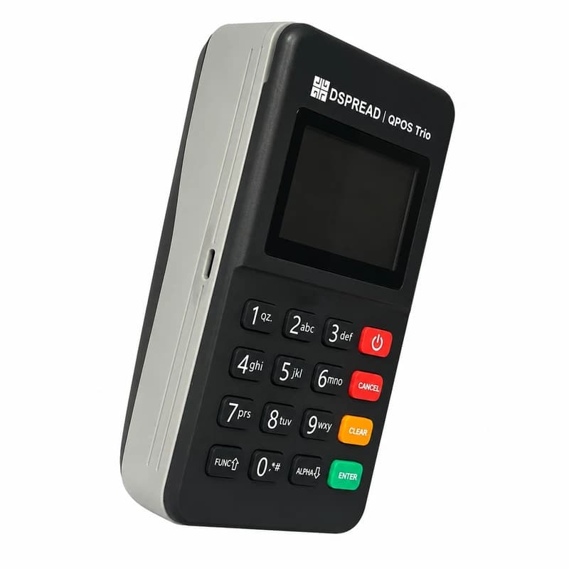 کارتخوان پوز سیار QPOS-TRIO وای فای دار 4G (مگنت بالا) — تصویر ۲
