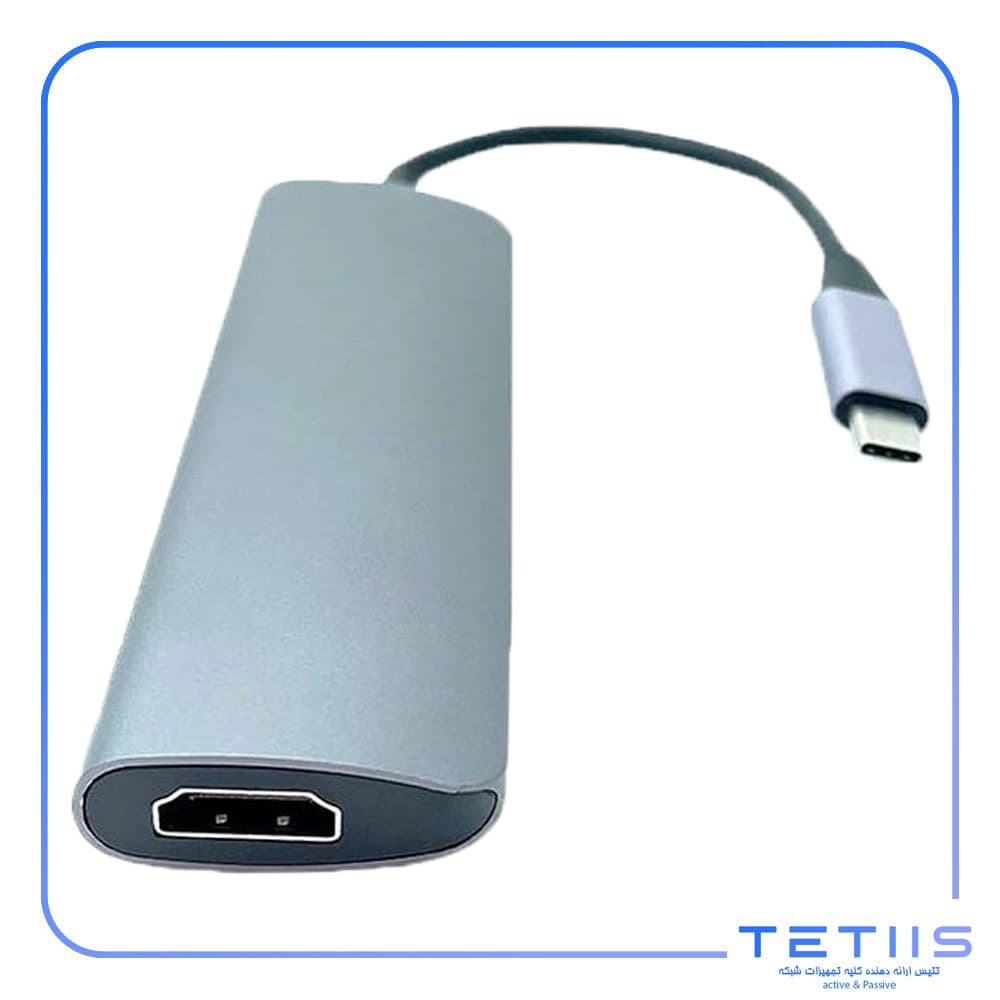 هاب K-net K-MFCMS105 Type-C To USB3.0/HDMI/Type-C PD — تصویر ۲
