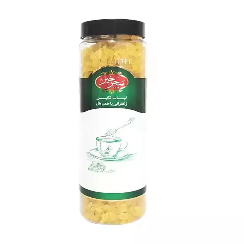 نبات نگین خردشده زعفرانی با طعم هل سحرخیز — تصویر ۲