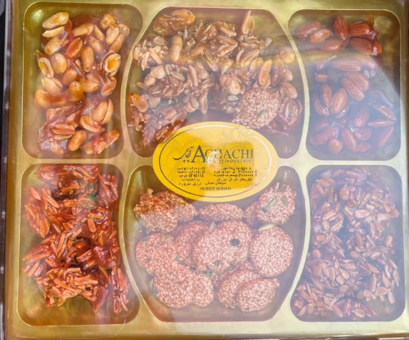 سوهان عسلی ۶ (شش) مغز غزال آچاچی