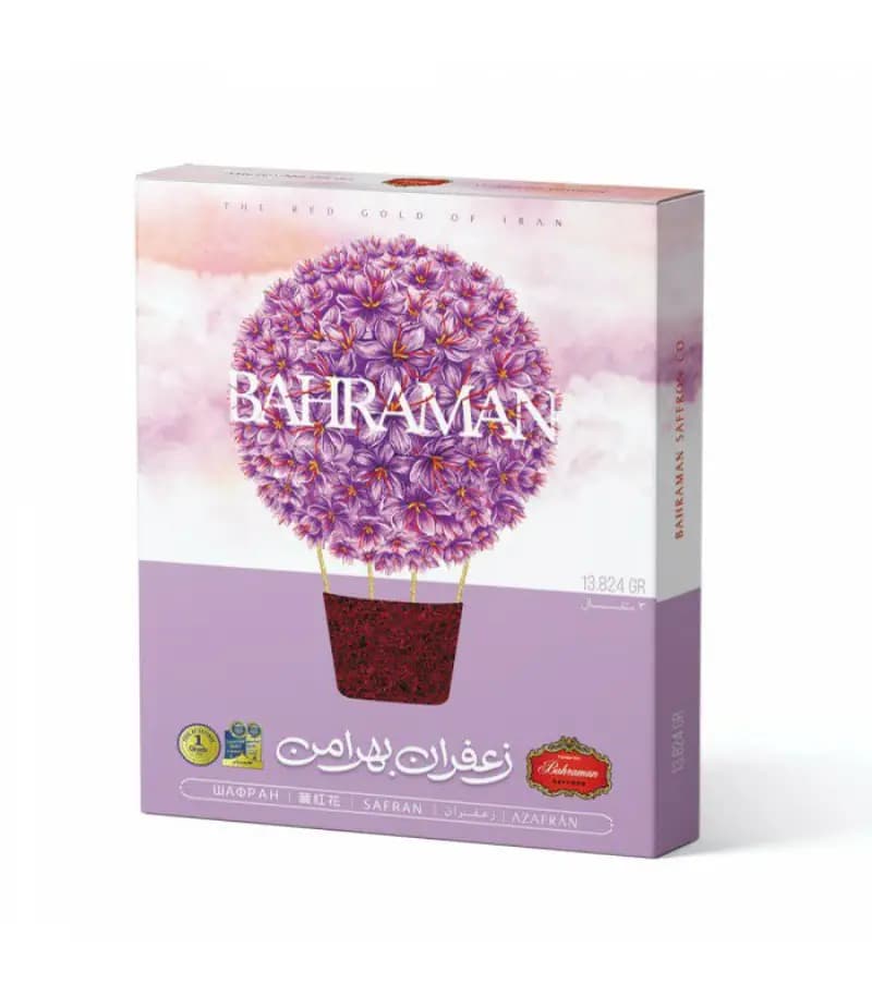 زعفران قائنات کادویی ۳ مثقالی بهرامن