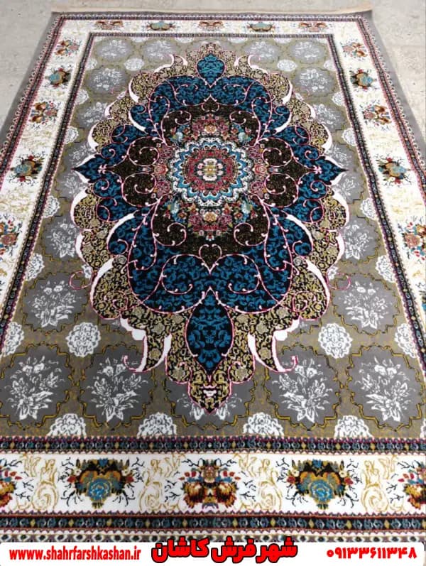 فرش طرح طلاکوب لچک ترنج فیلی باران
