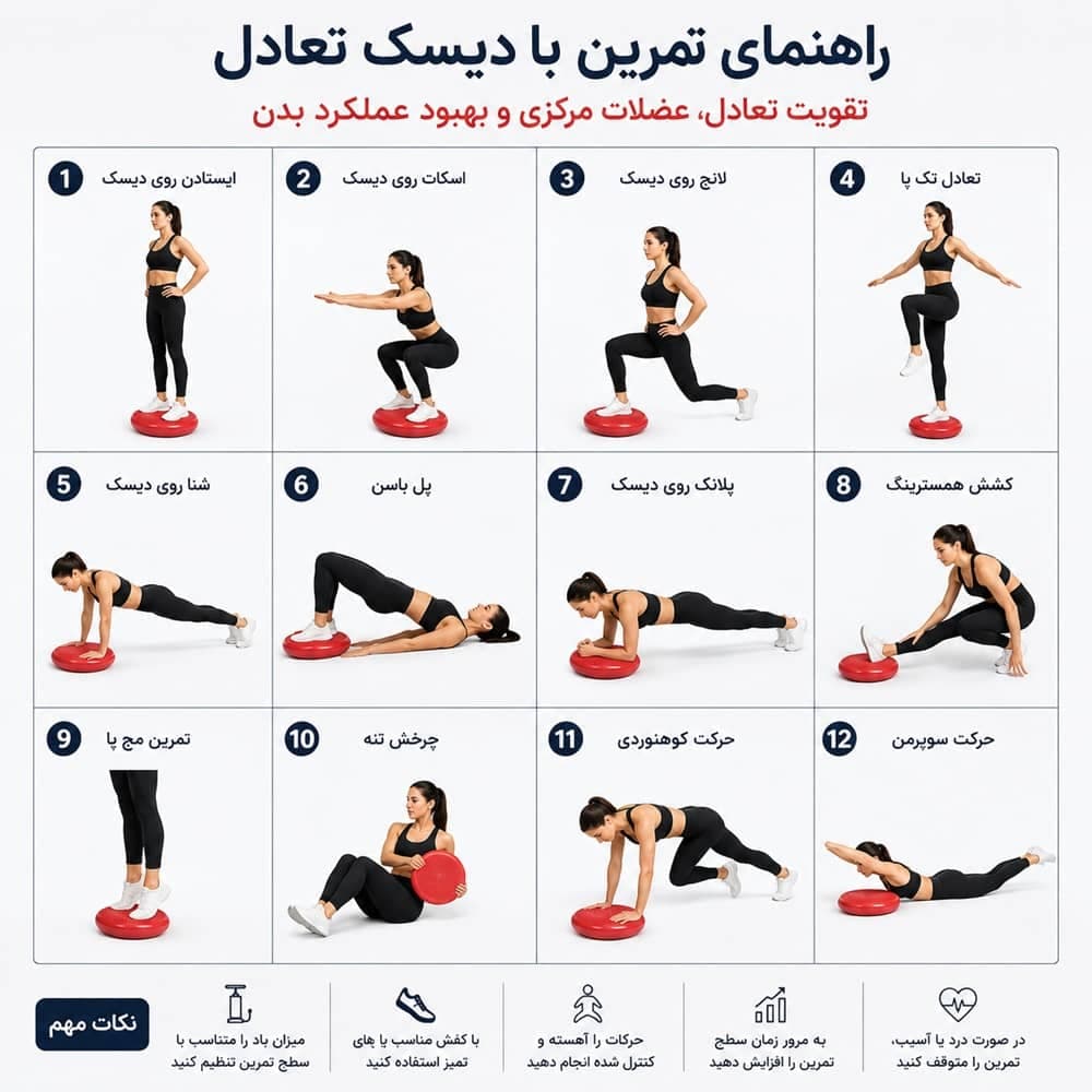 دیسک تعادل بادی مدل RACINESS — تصویر ۷