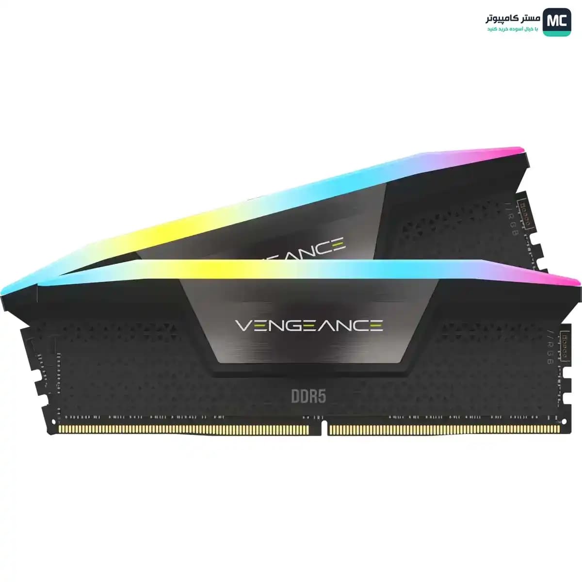 رم کورسیر VENGEANCE RGB Black 32GB 16GBx2 6200MHz CL36 DDR5 — تصویر ۵