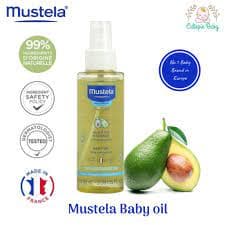 روغن ماساژ بدن نوزاد موستلا فرانسه 99% پایه طبیعی و گیاهی آووکادو mustela baby oil 100ml