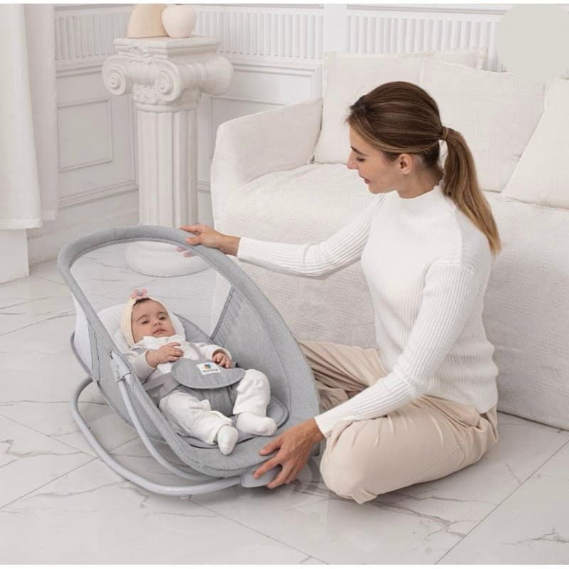 گهواره و تاب برقی چهار کاره جدید ماستلا صندلی غذا شونده Mastela Deluxe 4in1 — تصویر ۲
