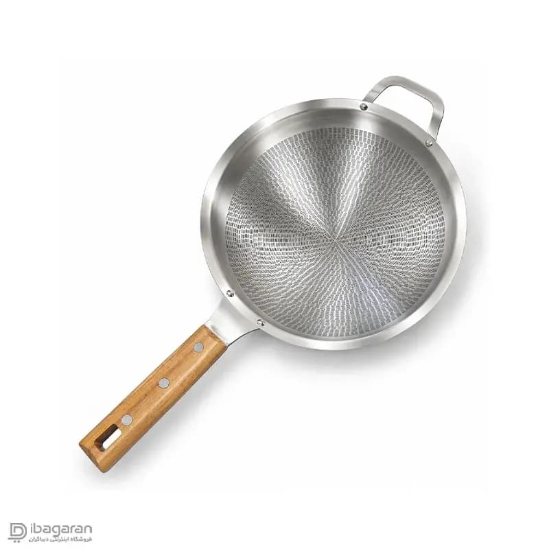 آبکش استیل دسته چوبی بزرگ ریما مدل 13303 — تصویر ۵