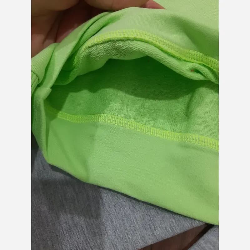 ست کراپ و شلوار بگ طرح لبوبو پنبه ملانژ پشت دورس سایز 1 و 2 — تصویر ۷