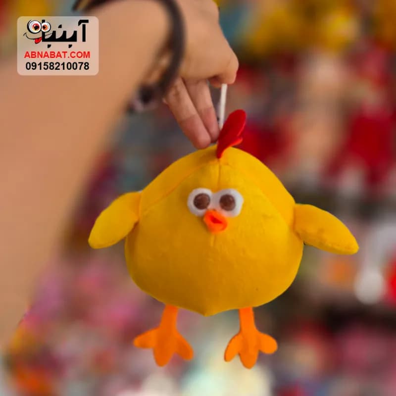 عروسک جوجه تپل ریز زرد 18 سانتی کد 1459 — تصویر ۳