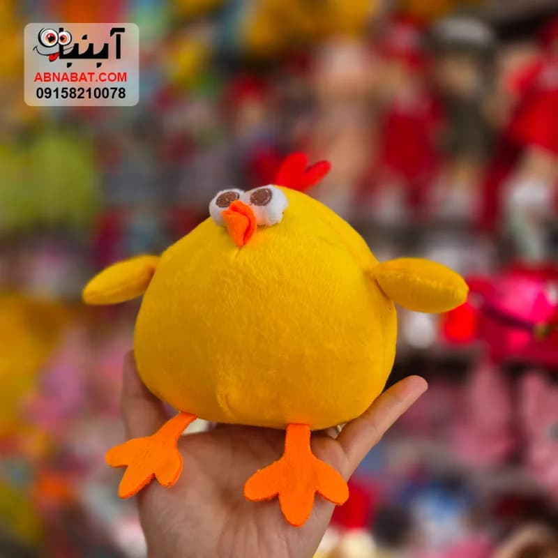 عروسک جوجه تپل ریز زرد 18 سانتی کد 1459 — تصویر ۲