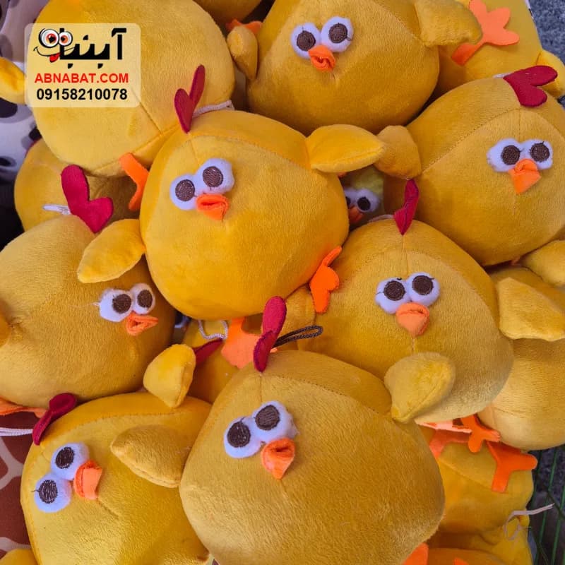 عروسک جوجه تپل ریز زرد 18 سانتی کد 1459 — تصویر ۴
