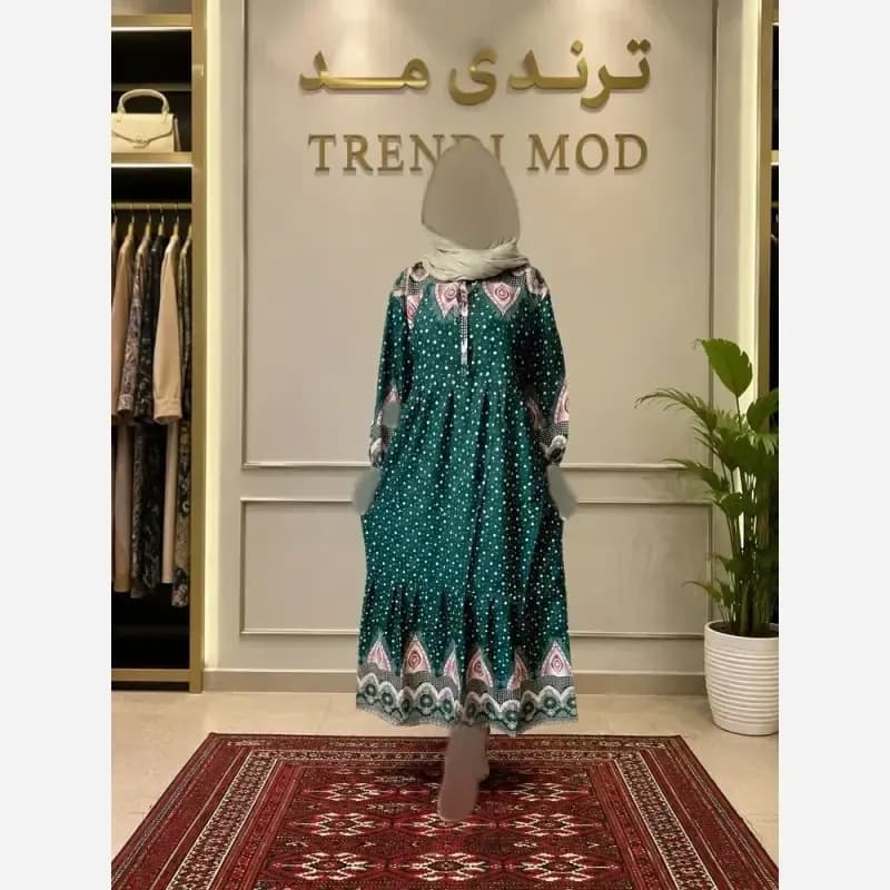 ساحلی نخی طرح توپ توپی فری سایز نرم و راحت — تصویر ۴