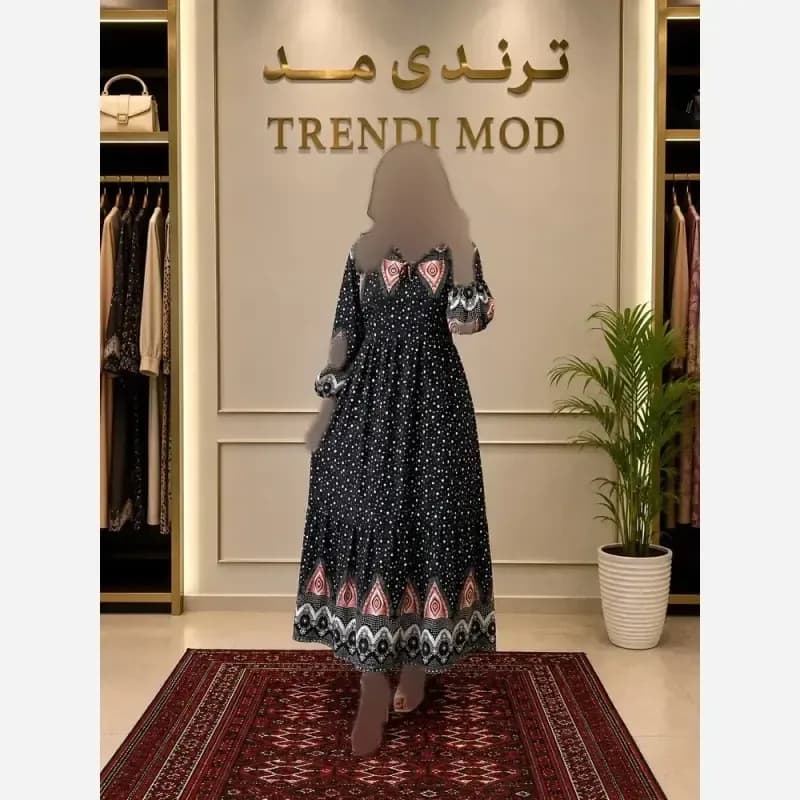 ساحلی نخی طرح توپ توپی فری سایز نرم و راحت — تصویر ۲