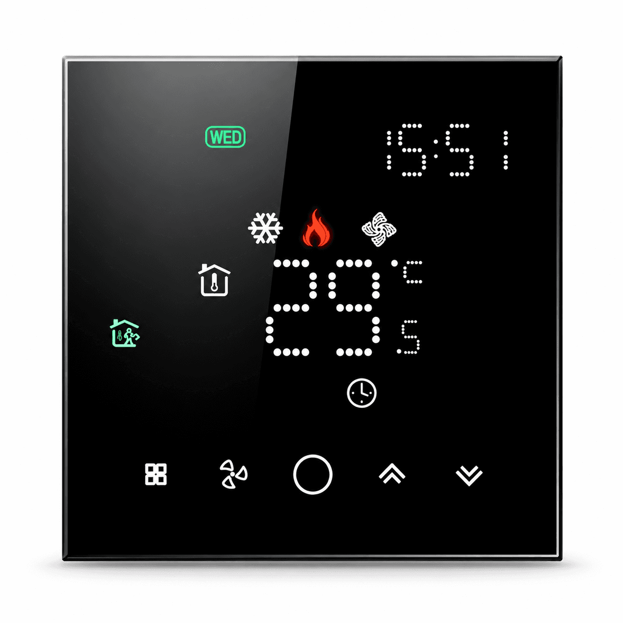 ترموستات هوشمند گرمایش از کف Zigbee Tuya — تصویر ۲