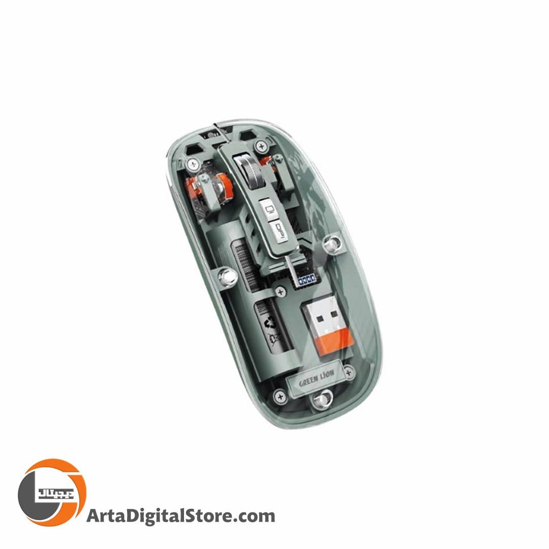 موس بی سیم گرین لاین Green Lion WireLess Mouse GL-RM6 Black — تصویر ۴