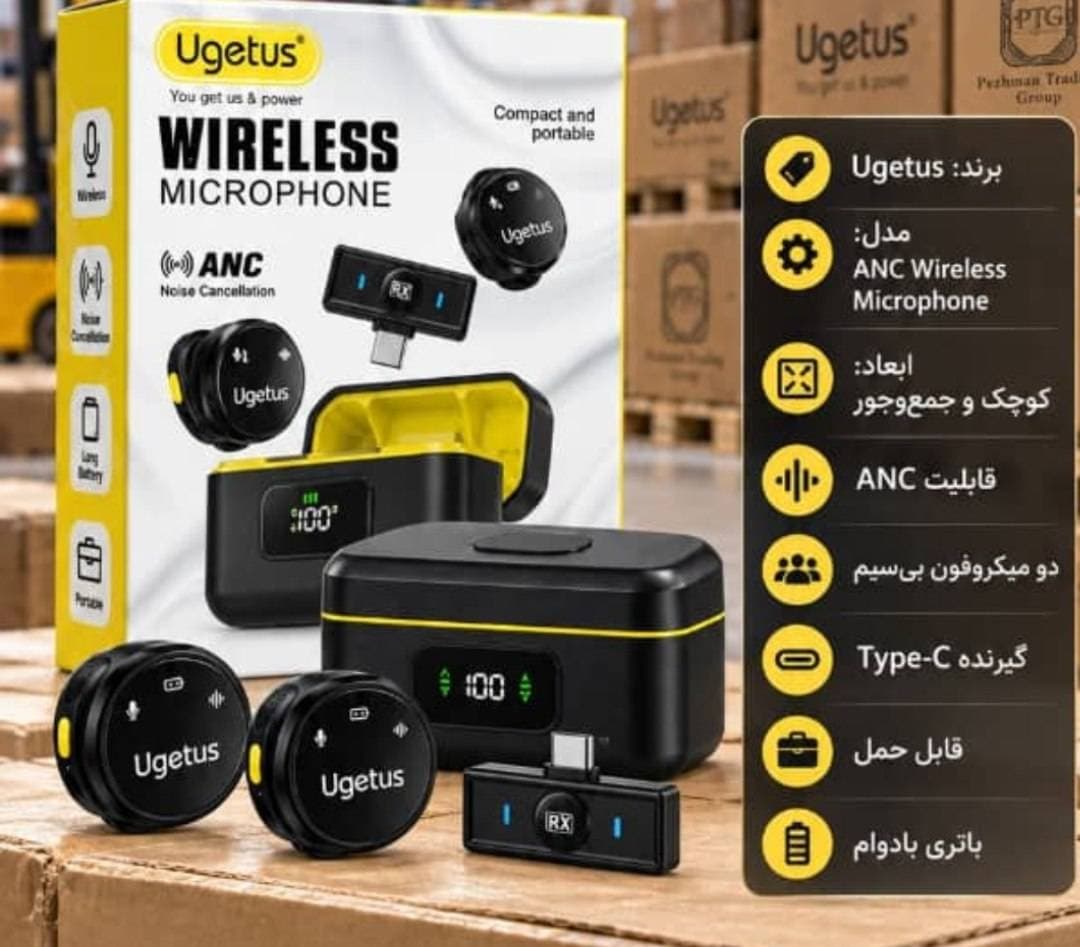 میکروفون ugetus مدل anc wireless microphone