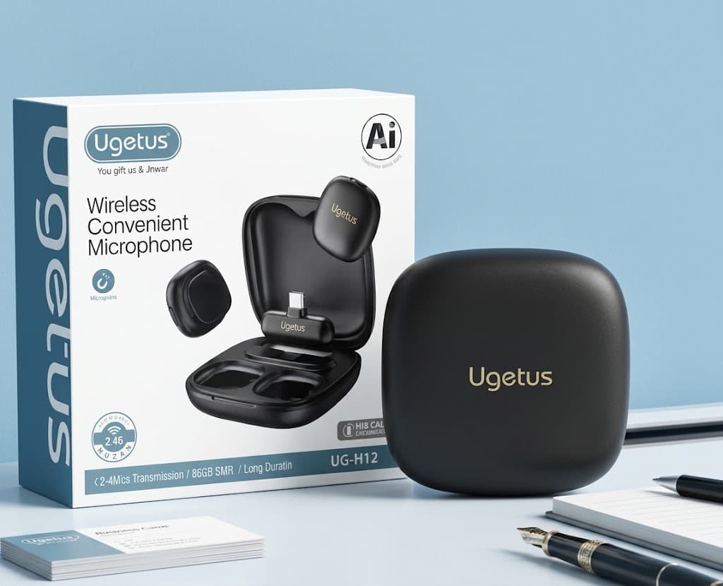 میکروفون یقه‌ای Ugetus UG-M12 (فروش عمده پک های 2 عددی)
