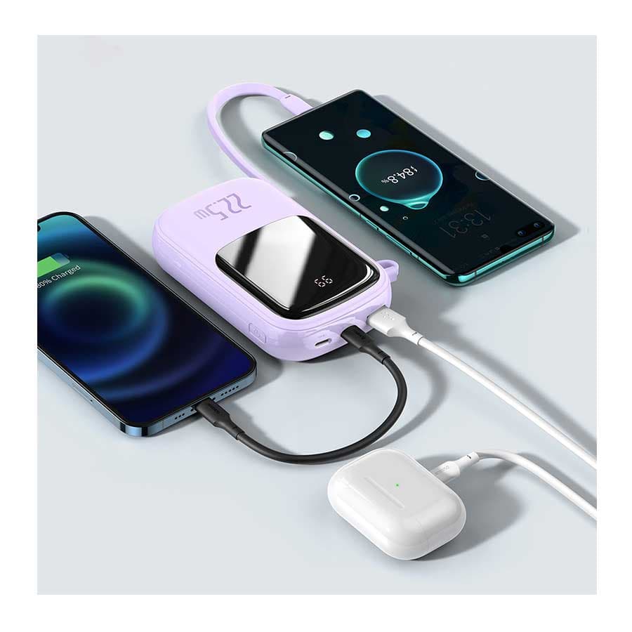 پاوربانک باسئوس مدل 22.5W Qpow PPQD-I01 ظرفیت 20000mAH همراه کابل متصل Type-C — تصویر ۶