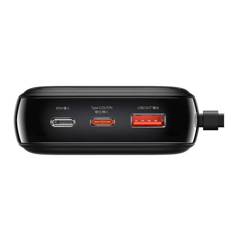 پاوربانک باسئوس مدل 22.5W Qpow PPQD-I01 ظرفیت 20000mAH همراه کابل متصل Type-C — تصویر ۴